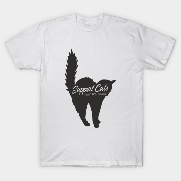 Support Scared Cats T-Shirt by MostlySour